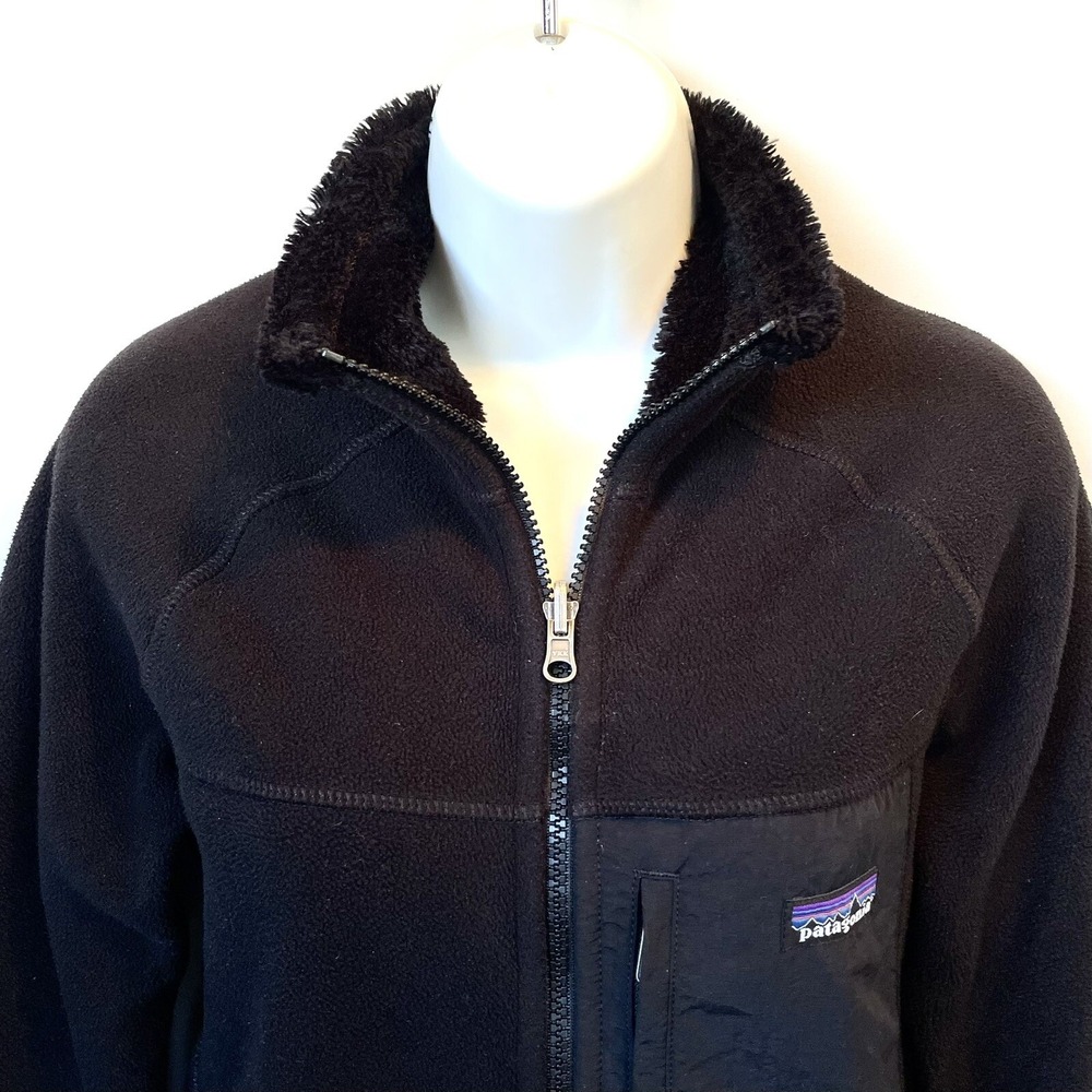 Patagonia Synchilla Windzone Reversible Fleece Jacket Womens XS Black - Picture 2 of 9
